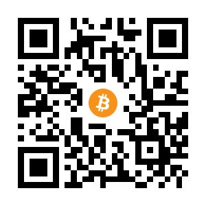 bitcoin:12DQ7zqLpoX6dP6YruvQbzznLitACEKYRs black Bitcoin QR code