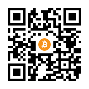 bitcoin:12EGSZTJtESTF7hHjt7xmSzTsqk7zq2oZ8 black Bitcoin QR code