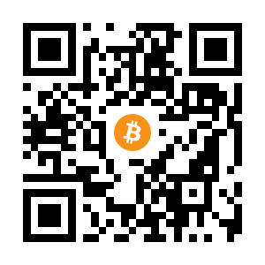 bitcoin:12MhskQkrHUgzBWEaFzaACpLwmbEHpt3ux black Bitcoin QR code