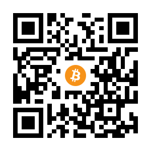 bitcoin:12aE41Sz518tw9pByV1FgrBkTc8zxPcJJA black Bitcoin QR code