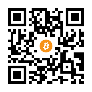 bitcoin:12mQZLe9jvwR5kgmyUN2ywp6oKbbpQXsiJ black Bitcoin QR code