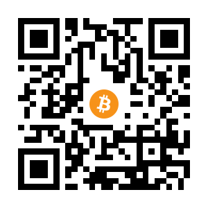bitcoin:12pyNEzJQrH6MZweqgfa6mBq8f6XfHx1Pq black Bitcoin QR code