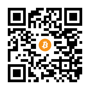 bitcoin:13AcEqJQLqU6tcS4HdcZwgcncP3AG25J8g black Bitcoin QR code