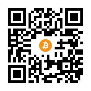 bitcoin:13XjV8V7oCxaVEziVXuT4csvWfakoB92vA black Bitcoin QR code