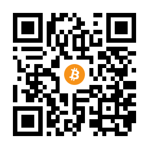 bitcoin:14LfDcgwUtJgZE3wrtFvCydDZ3aUgY9WcU black Bitcoin QR code