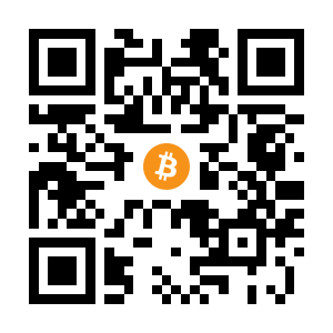 bitcoin:151Tq8AsVhr3nPT3vpyPdywtkyTJGZvdXL black Bitcoin QR code