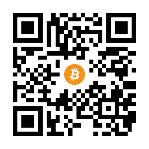 bitcoin:158fAHCr2ACch7qo2HYCfpwbeHK2af3HY2 black Bitcoin QR code