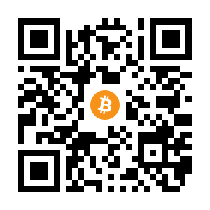 bitcoin:159ccYeSp3vJ7TExX44LLLQJeUzmzpmKaa black Bitcoin QR code