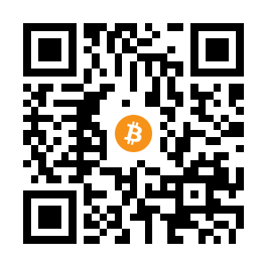 bitcoin:15QymCzGf4deEb3dfb4YafM6gQbvt4SVuR black Bitcoin QR code