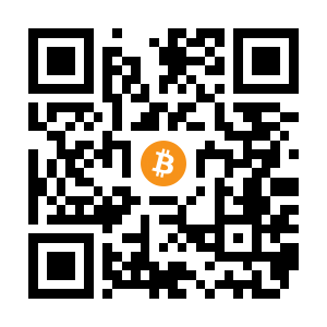 bitcoin:15SyuhxftCFrkD2BZdrWadiRCydMpSzx4A black Bitcoin QR code