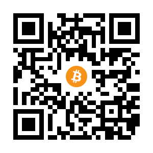 bitcoin:163ZNWc62LoacU2HaoyLFTT4ZkNmpmHyUk black Bitcoin QR code