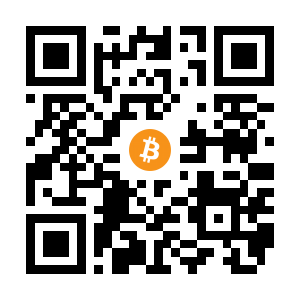 bitcoin:16mTjuJf34DW79qx9Xj5xBngXSMHu1Fpo3 black Bitcoin QR code