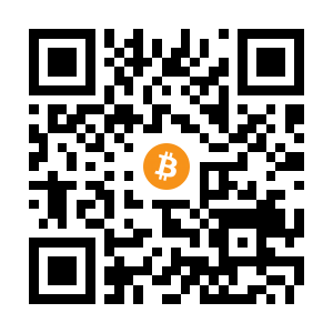 bitcoin:18HmsM9BQxMaVK8uawL47uDf3449Vth3ft black Bitcoin QR code