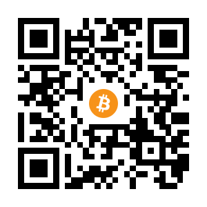 bitcoin:18SYERF8dVUYzmU7bB32zrFTWJRarErXx1 black Bitcoin QR code
