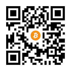 bitcoin:19HmPERuyV4foJtMBMZwgDn41847Daq4Na black Bitcoin QR code