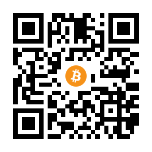 bitcoin:1A9ZfZPvkyHcFkeLaizei7FTudqb8bJ12o black Bitcoin QR code