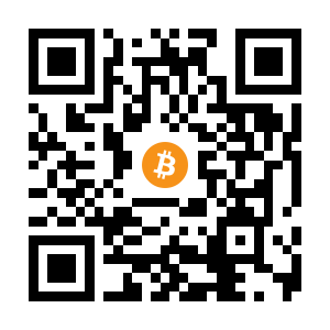 bitcoin:1AEnsoR9NZhzmb9Ffbxnv8uKaLruf6YLD1 black Bitcoin QR code