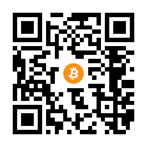 bitcoin:1AUb6DMTkjmAtiFGy4x2gBfH56TqqrdmtP black Bitcoin QR code