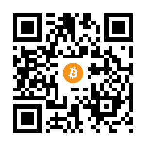 bitcoin:1AUtrVdrpFm8ovhTHn3cMRW17Wy3kEtdrc black Bitcoin QR code