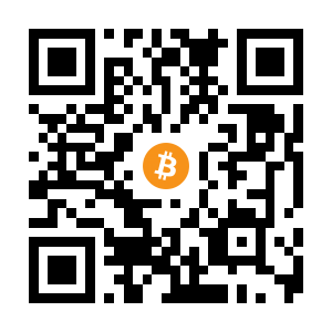 bitcoin:1AeRinentZC4r2NrFWoNyWgSUjAvpcp3ek black Bitcoin QR code