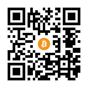 bitcoin:1AecMNXDo3tTjMPin9p5Y4jB2afJcW7Rsc black Bitcoin QR code
