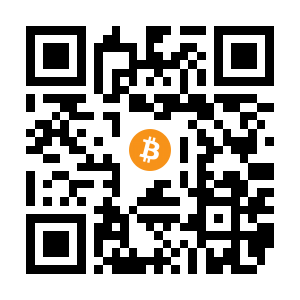 bitcoin:1AhZLezAkMt6vhPRAc2zgyYa4XzW6QWuQg black Bitcoin QR code