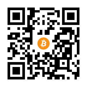 bitcoin:1BVmReCP3ZcveNMCYkRKcSix7BTVM2V59d black Bitcoin QR code
