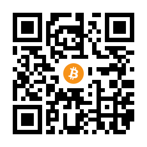 bitcoin:1BZaYtmXka1y3Byi2yvXCDG92Tjz7ecwYj black Bitcoin QR code