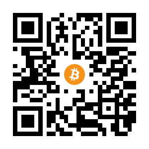 bitcoin:1BvCXVybnxgYrqpsFu3CRDjZ64R2rUAG8R black Bitcoin QR code