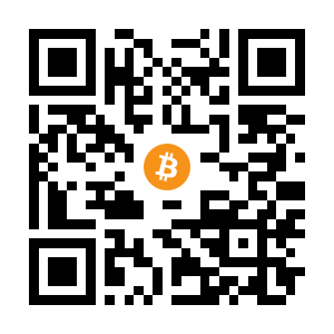bitcoin:1BvYZzPhX6pwkXa5p8tPa8tv84pTMRXCiA black Bitcoin QR code