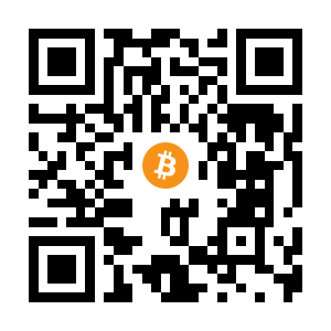 bitcoin:1BzdN3S33Zhku2fXYgG4tBxmwqtV9eXpD1 black Bitcoin QR code