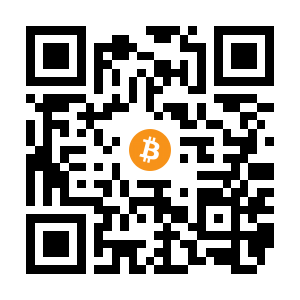 bitcoin:1CFvyfToAwgygjia6iYtVXijoRTNcVoYyb black Bitcoin QR code