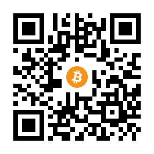 bitcoin:1CJdPUDCp93uUoJRc2KD1BaF4PGXBaZoYT black Bitcoin QR code