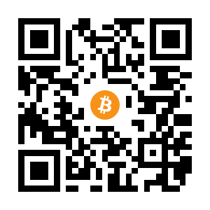 bitcoin:1CRvTvkYfyhSJk4ErgGcLDRMzm2M7yPUGe black Bitcoin QR code
