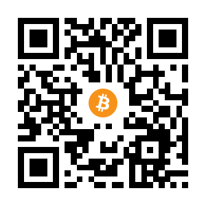 bitcoin:1D7yS1m752sBSEh3aLGzE9H1NNiiyoJcwr black Bitcoin QR code