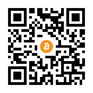 bitcoin:1DemLSPxEvoCerJf6ZySXdigB7sQ8oKmd2 black Bitcoin QR code