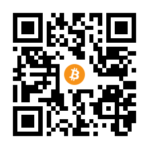 bitcoin:1Di1rEcRjwVcXVmSxR8GFDFFhXWhzWLkVQ black Bitcoin QR code