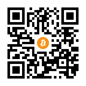 bitcoin:1Dki338fdjFSmyCxZiZkC4SvshuBvLTcau black Bitcoin QR code