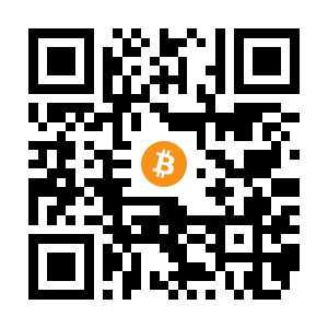 bitcoin:1E5QHxUted7CKShhsb5SDhvHWLwavgst3o black Bitcoin QR code
