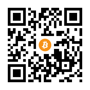bitcoin:1EvuEtMs7vsahCcVwhM39iQUcHyGGDLHuE black Bitcoin QR code