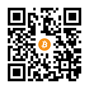 bitcoin:1ExMsgch3iXVCFs6wzY92LyEjBL5WVM7LW black Bitcoin QR code
