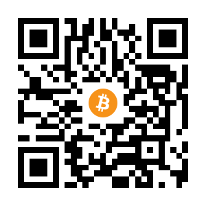 bitcoin:1F3dFNaC85jQ5vLbm9ppXphn46A5yzvotq black Bitcoin QR code