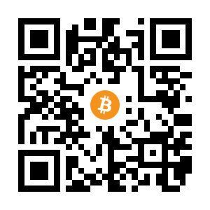 bitcoin:1F8wcLFuw17xUbYfe445mD7aDRAhWe6KVJ black Bitcoin QR code