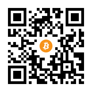 bitcoin:1FKUv1wBB3Q6T3veNDEzceh9v16t7gHVYM black Bitcoin QR code
