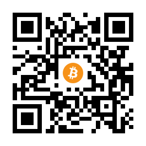 bitcoin:1FRUmC4PErdyWXyhn1GF6bPJxw81rMZLUs black Bitcoin QR code