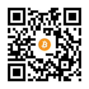 bitcoin:1FhoxUm8W52xBr6G97Wq6JTRhX5B929xMK black Bitcoin QR code
