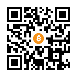 bitcoin:1GVganC8K1LgX3gAB3Dbzo2t5StUDMZDYd black Bitcoin QR code