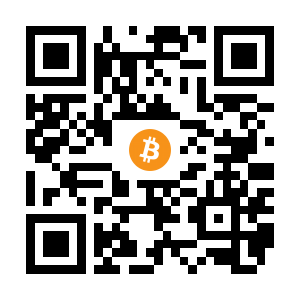 bitcoin:1GtgtFRzciXV3wDtcDHPTJ49MbN5vAJFLX black Bitcoin QR code