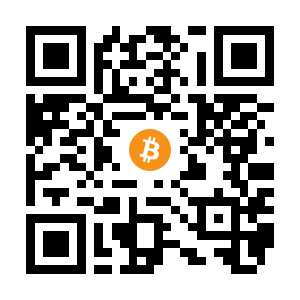 bitcoin:1HGUyjHMqMZ1CrLGKDh7j1bvYMi3J2oKPF black Bitcoin QR code