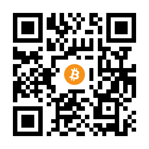 bitcoin:1HSKxtXujkwmnLdTTfwJqrBAQKhiTstNsk black Bitcoin QR code